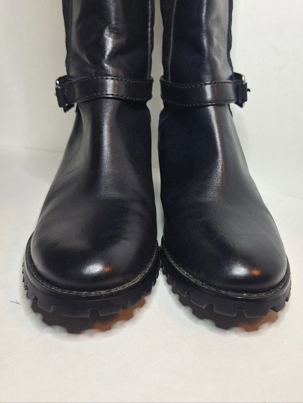 Etienne Aigner Vandalay Leather Suede Knee High Riding Boots Women's size 8M